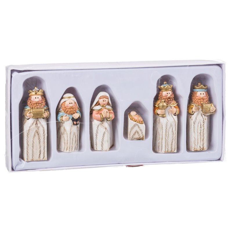 Image secondaire de Crèche de Noël Multicouleur Résine Naissance/Crèche 25 x 11,5 x 3 cm