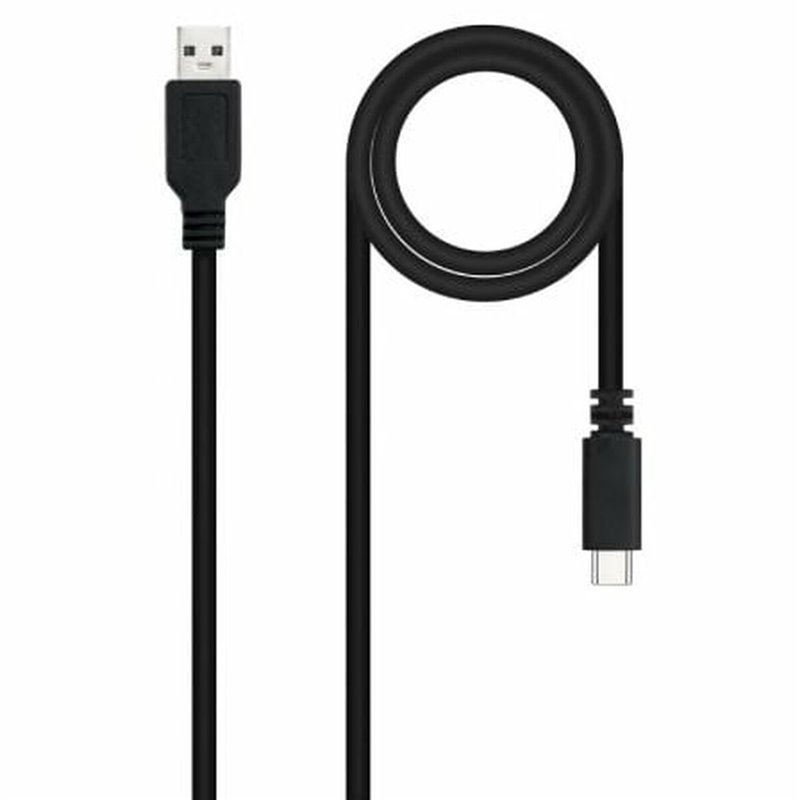 Câble USB NANOCABLE 10.01.2101-L150 Noir 1,5 m