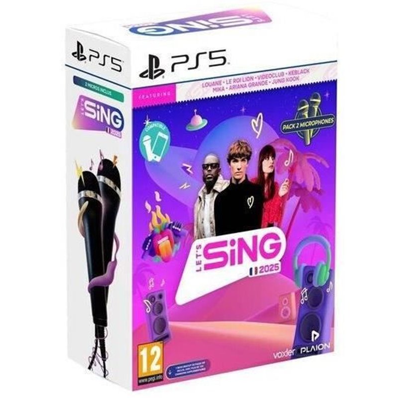 Let's Sing 2025 + 2 Micros - Jeu PS5