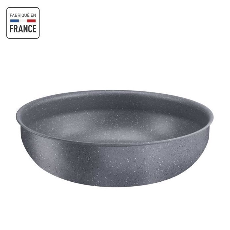 TEFAL INGENIO Natural Force Wok 26 cm, Induction, Antiadhésif, Empilable, Compatible lave-vaisselle, Fabriqué en France L3967702