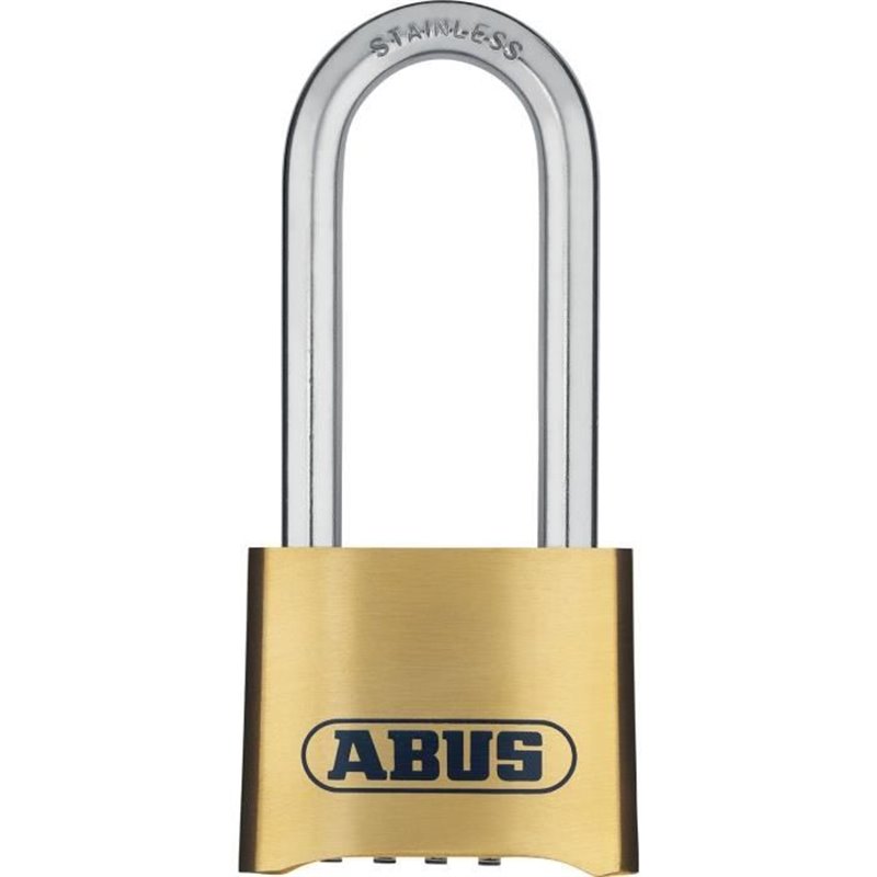 Cadenas à combinaison - ABUS - 180IB/50HB63 B/DFNLI - Corps laiton forgé - Anse inox - Code numérique