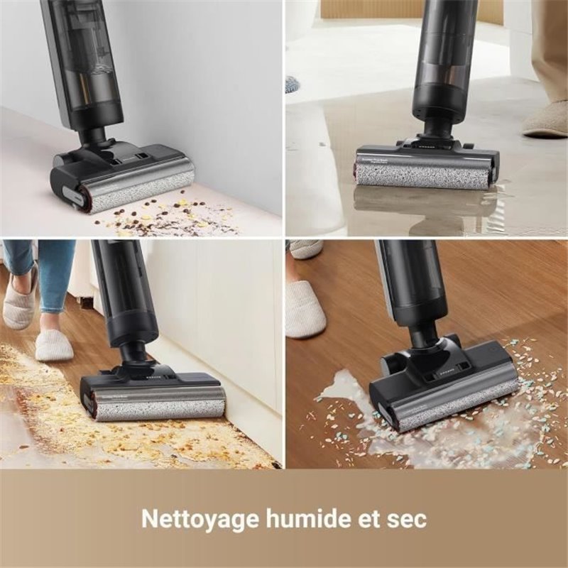 Image secondaire de NEW DREAME H12 PRO ULTRA - Aspirateur Eau et poussiere - Nettoyage Auto Double Rotation - Aspiration 16 kPa - Brosse 2 Bords