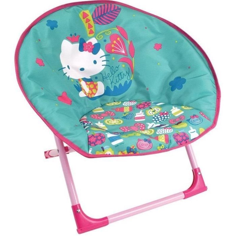 Image secondaire de Siege lune pliant pour enfant - FUN HOUSE - HELLO KITTY - Dimensions H.47x L.54x P.45 cm - Intérieur