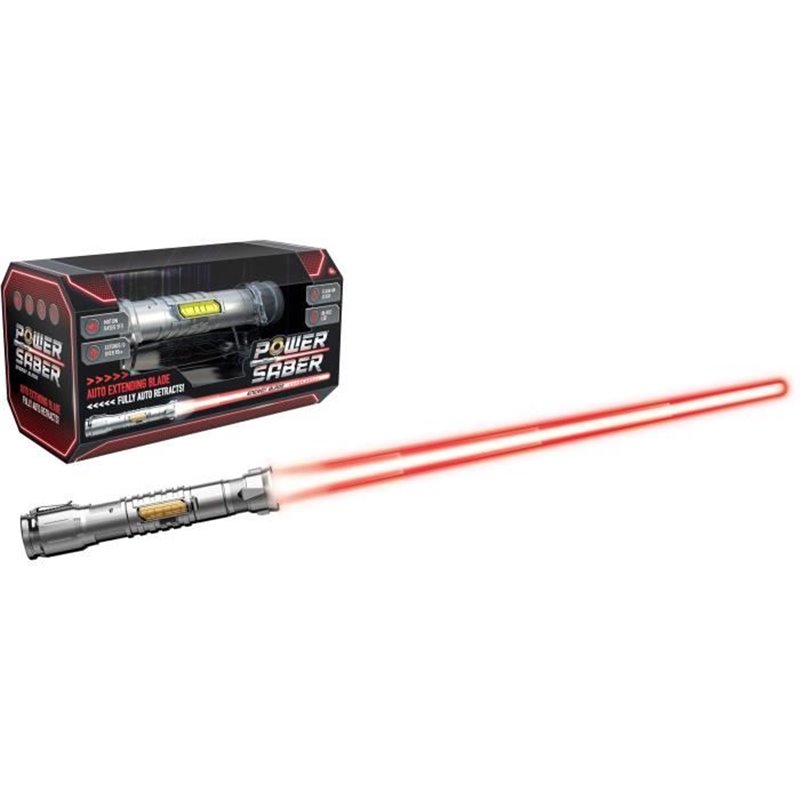 Image secondaire de Jeux de rôle - GOLIATH - Power Saber Red - Sabre 1:1 contractable et rétractable! Des 8 ans