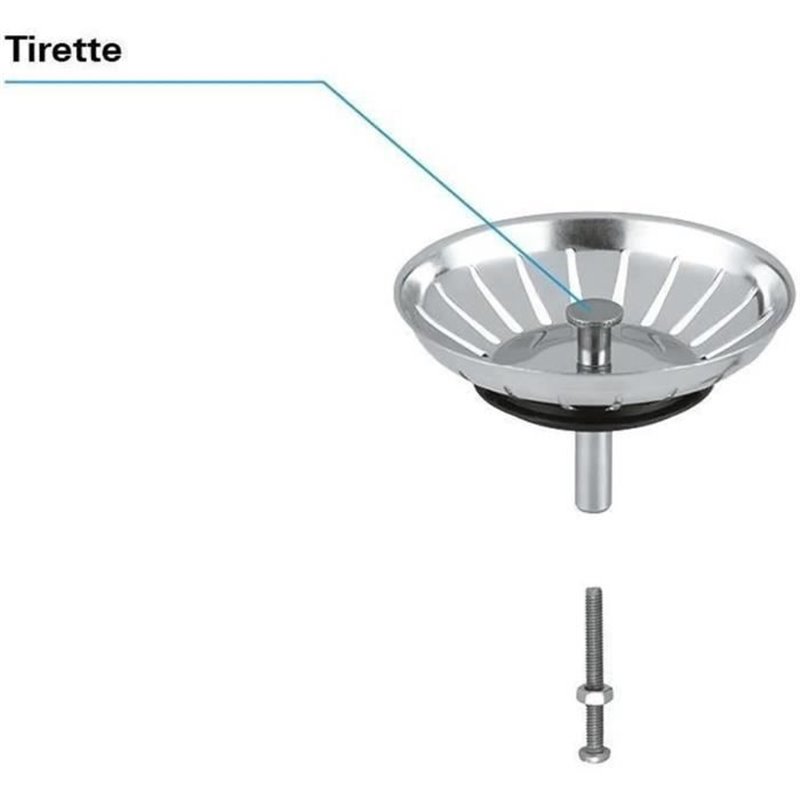 Image secondaire de Vidage - GROHE - Bonde grille a évier - Inox - A grille - Intérieur