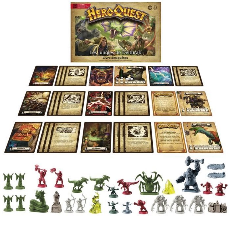 Image secondaire de HeroQuest, pack de quete Les jungles de Delthrak, jeux de rôle pour 2 a 5 joueurs, des 14 ans, systeme de jeu HeroQuest requis