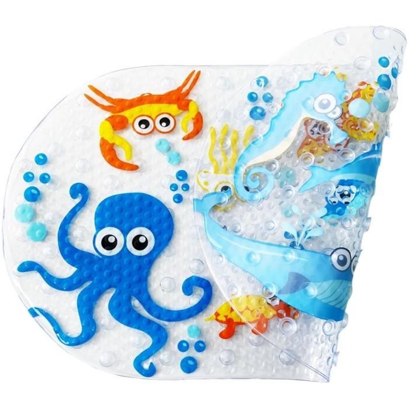 Image secondaire de Tapis de bain - THERMOBABY - Antidérapant - Motifs d'animaux marins