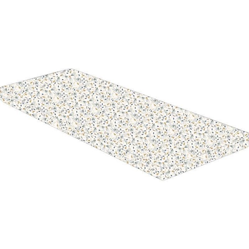 Matelas pliant - Tissu - 60x120 cm - Epaisseur 5cm - 2 volets - AU FIL DE L'EAU - DOMIVA