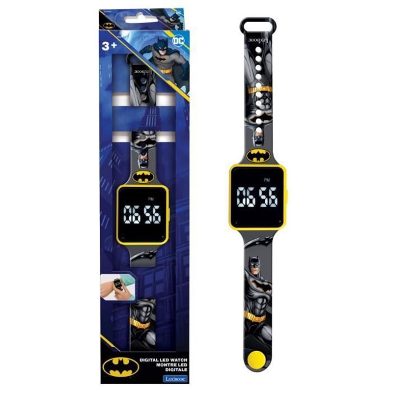 Lexibook - Batman - Montre LED connectée - Bracelet ajustable