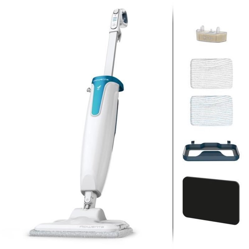 Rowenta RY6597WH nettoyeur vapeur Steam mop 0,6 L 1200 W Blanc, Bleu