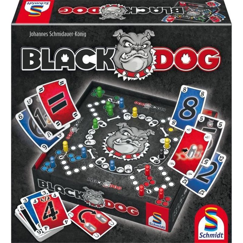 Black DOG - Jeux de Société - SCHMIDT SPIELE - Affrontez le mystérieux Black DOG dans ce jeu de stratégie captivant !