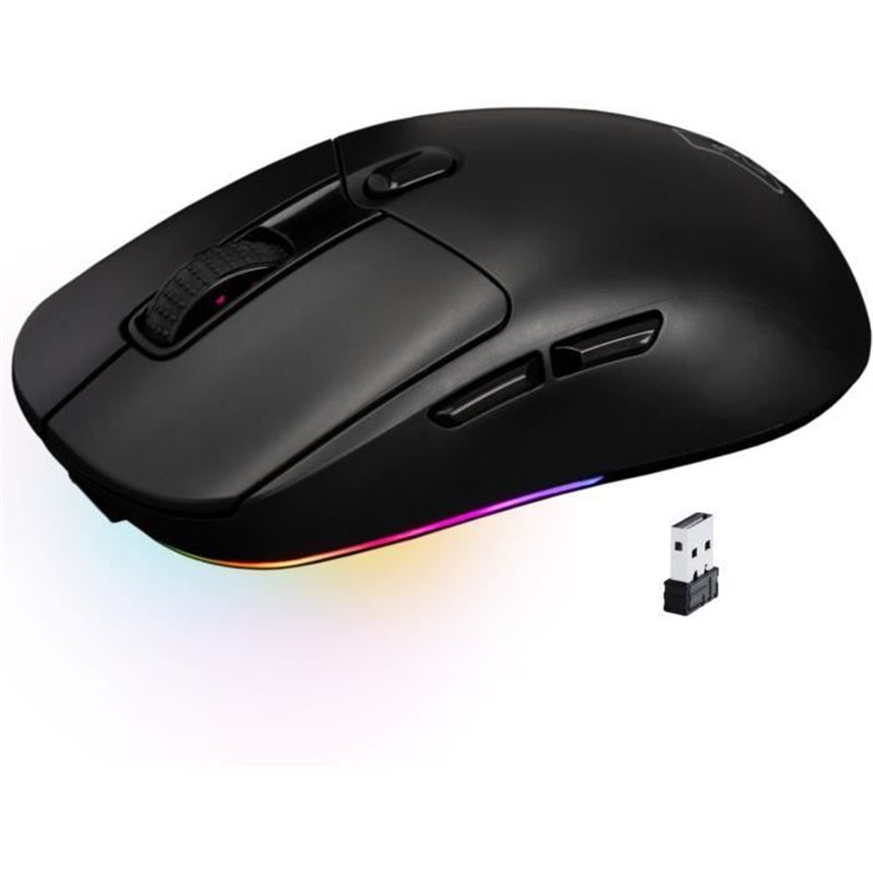 Souris Gamer Competitif - Avec ou sans fil - The G-Lab - KULT-TITAN - RGB - 12000 DPI - Noir