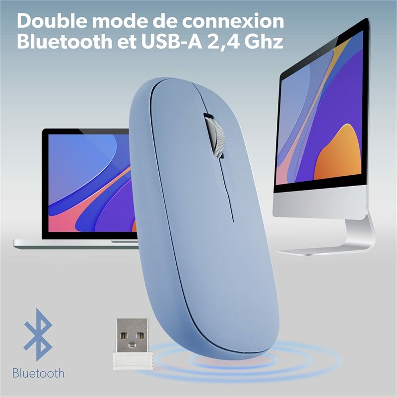 Image secondaire de Souris sans-fil TNB iClick Bleu