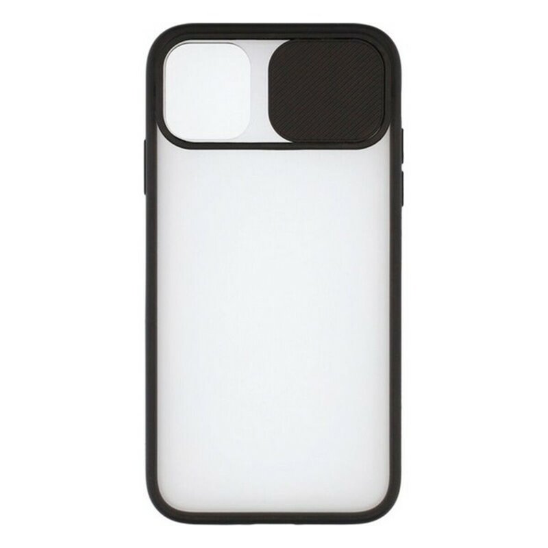 Image secondaire de Housse pour Mobile avec Bord en TPU iPhone 12 Mini KSIX Duo Soft Cam Protect Noir