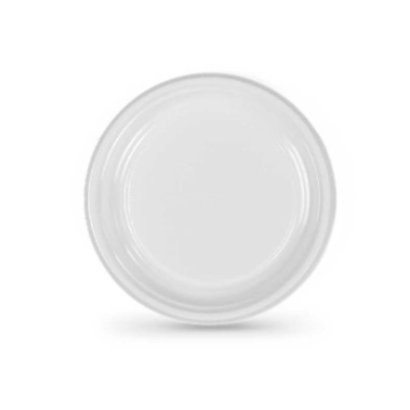 Lot d'assiettes réutilisables Algon Blanc 17 cm 12 Unités