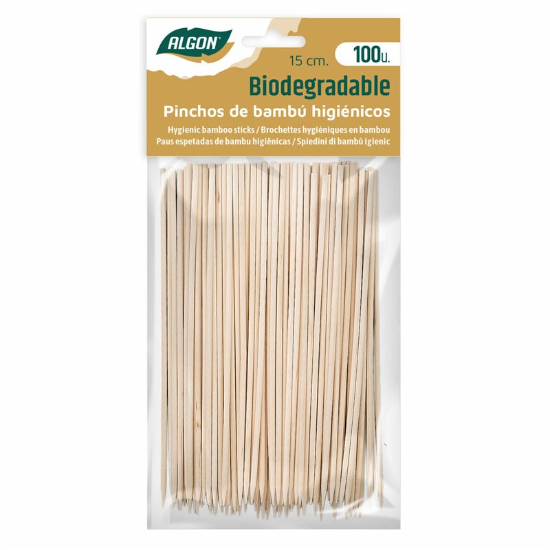 Image secondaire de Ensemble de brochettes pour barbecue Algon Bambou 150 x 2,5 x 15 mm (100 Pièces) (36 Unités)