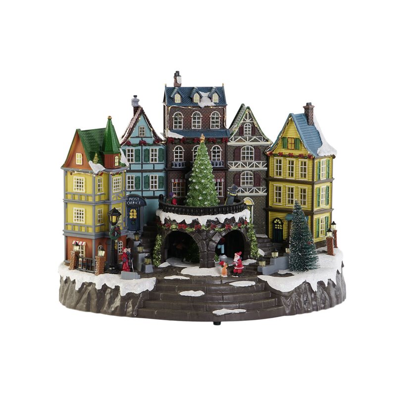 Décorations de Noël DKD Home Decor Multicouleur Musical 40 x 26 x 32,5 cm