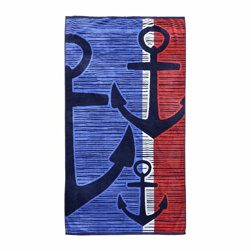 Serviette de plage Secaneta 65419-000 Bleu 90 x 165 cm