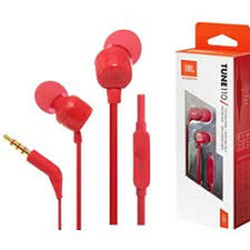 Casques avec Microphone JBL Rouge