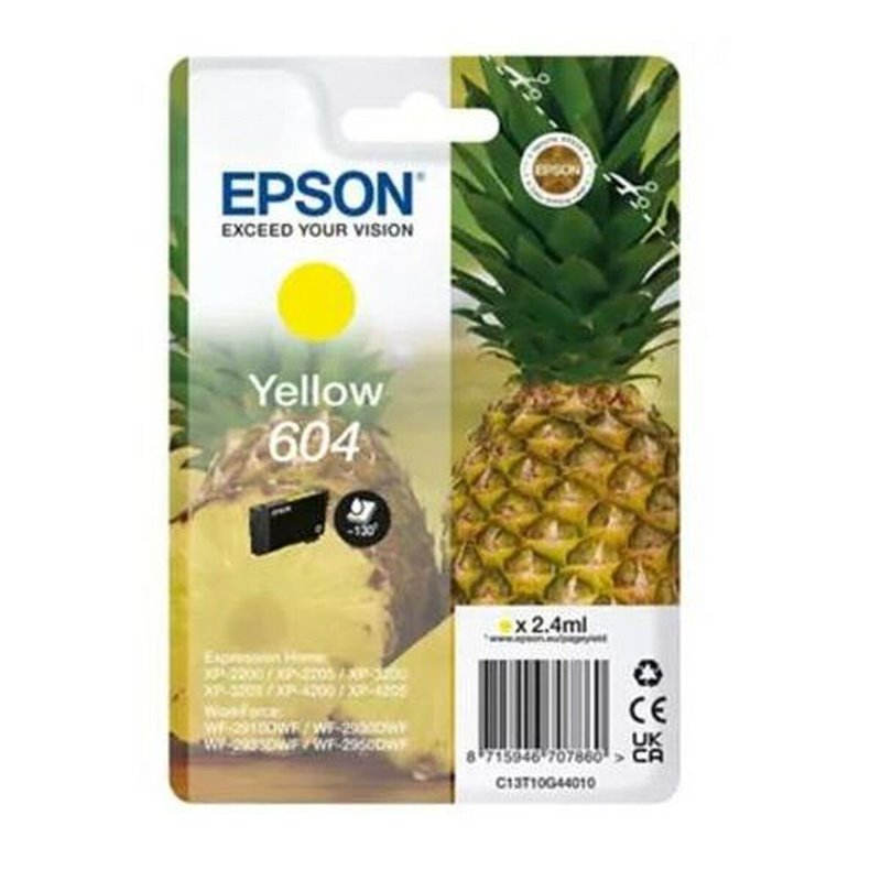 Image secondaire de Cartouche d'encre originale Epson XP-2200 WF-2910DWF Jaune Noir (10 Unités)