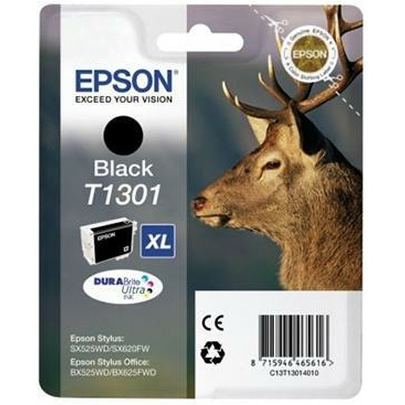 Image secondaire de Cartouche d'encre originale Epson SX525WD/620FW/ OFFICE B42WD/ 525WD/625FWD/925FWD Noir (6 Unités)