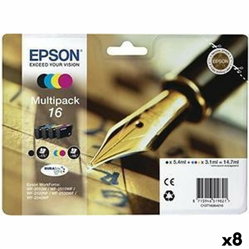 Cartouche d'encre originale Epson Noir/Cyan/Magenta/Jaune (8 Unités) (1 Unité)