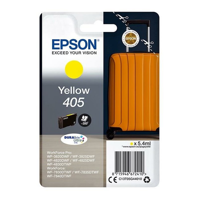 Image secondaire de Cartouche d'encre originale Epson Nº 405 Jaune (8 Unités)