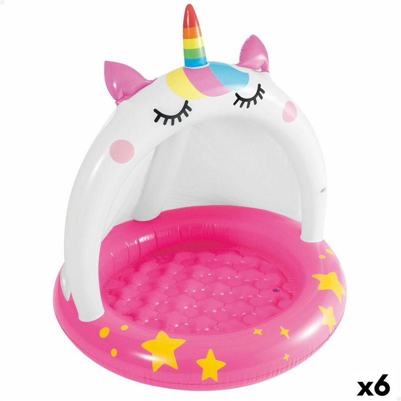 Pataugeoire gonflable pour enfants Intex Chat Licorne 45 L 101 x 102 x 102 cm (6 Unités)