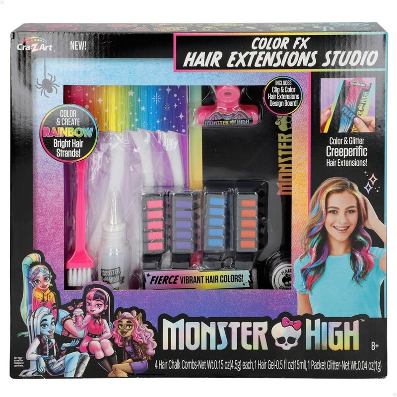 Image secondaire de Assortiment pour cheveux Monster High Extensions pour les Cheveux (4 Unités)