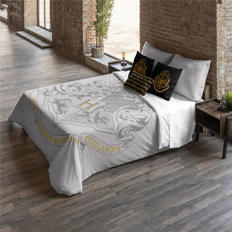 Image secondaire de Housse de Couette Harry Potter Hogwarts Gris 220 x 220 cm Lit 2 persones