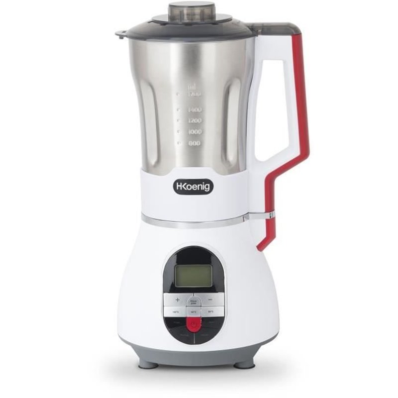 Blender chauffant - H.Koenig - MXC36 - 900 W - 1,4 L - Inox - 3 vitesses + Pulse