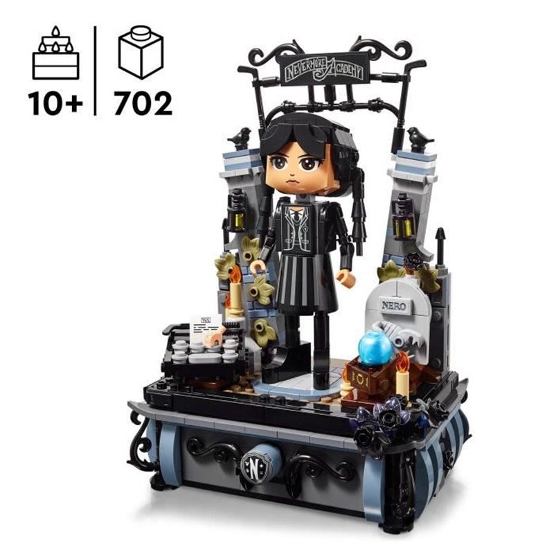 Image secondaire de LEGO Mercredi 76780 Figurine de Mercredi Addams - Jeu de construction collector