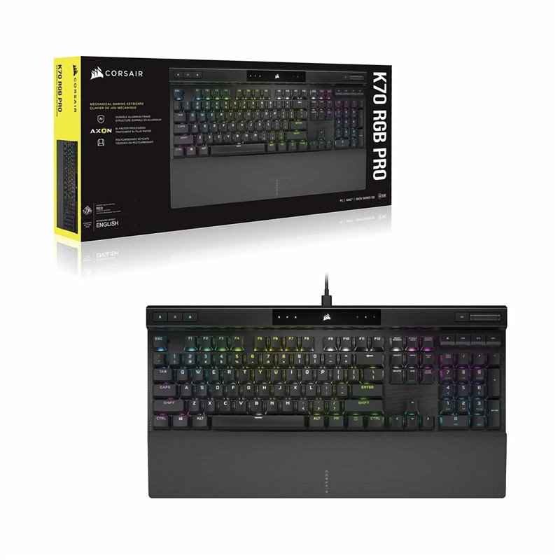 Image secondaire de Clavier pour jeu Corsair K70 Noir Espagnol Qwerty