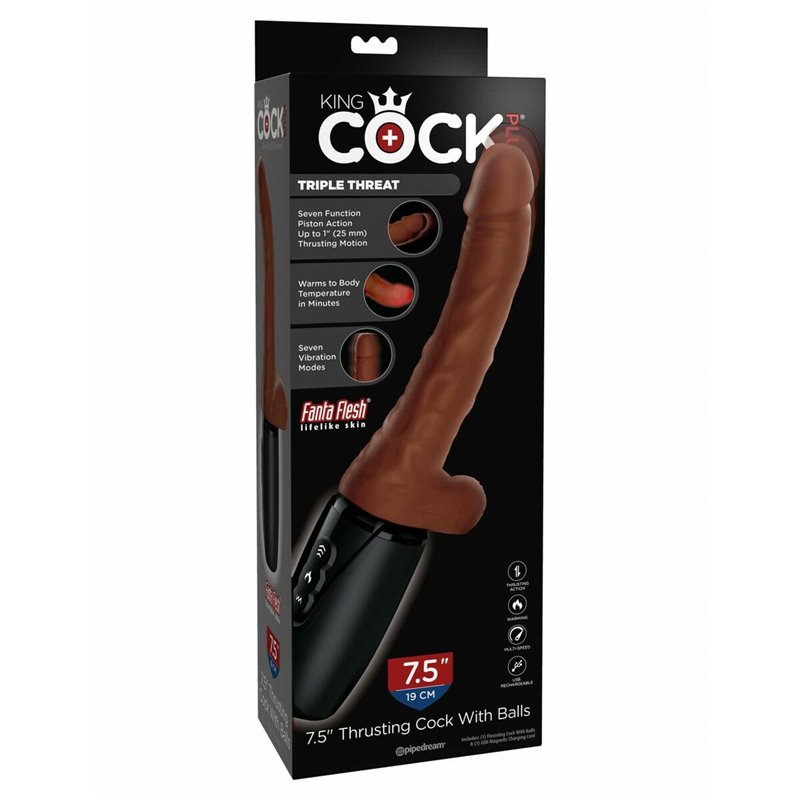 Image secondaire de Gode réaliste Pipedream - King Cock Naturel Marron