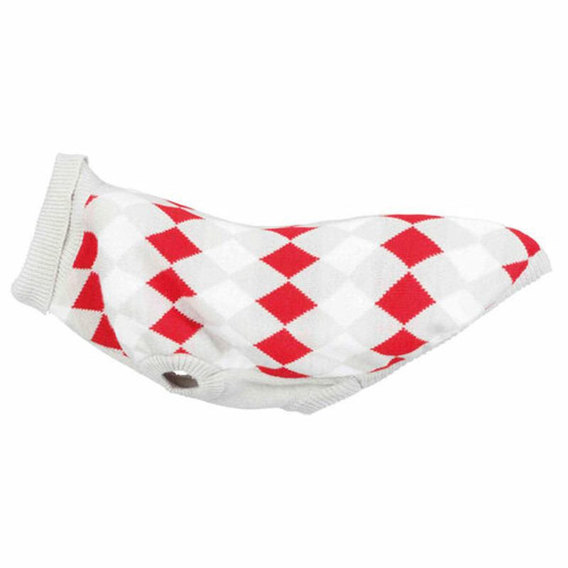 Image secondaire de Pull pour chien Trixie Blanc Rouge Gris M