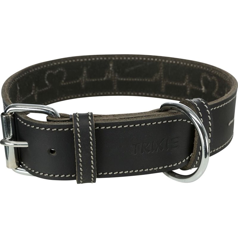 Collier pour Chien Trixie Heartbeat Noir L/XL 55-65 cm