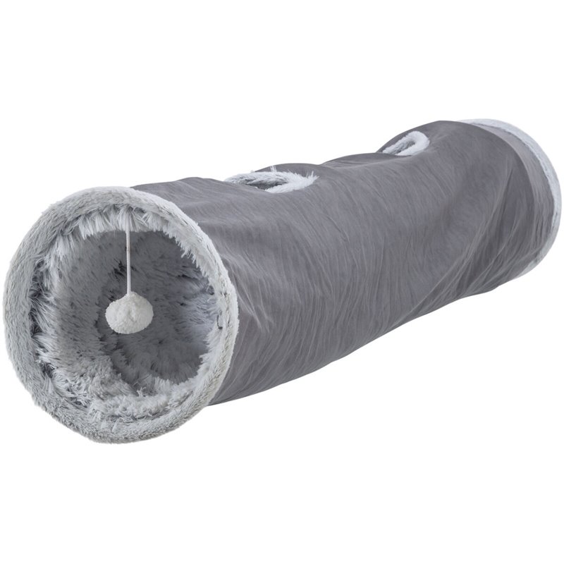 Tunnel de Jeu Pliable pour Animaux de Compagnie Trixie Gris Ø 27 × 116 CM