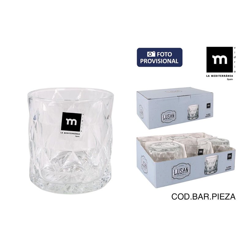 Image secondaire de Verre La Mediterránea Lusan Multicouleur 350 ml 48 Unités