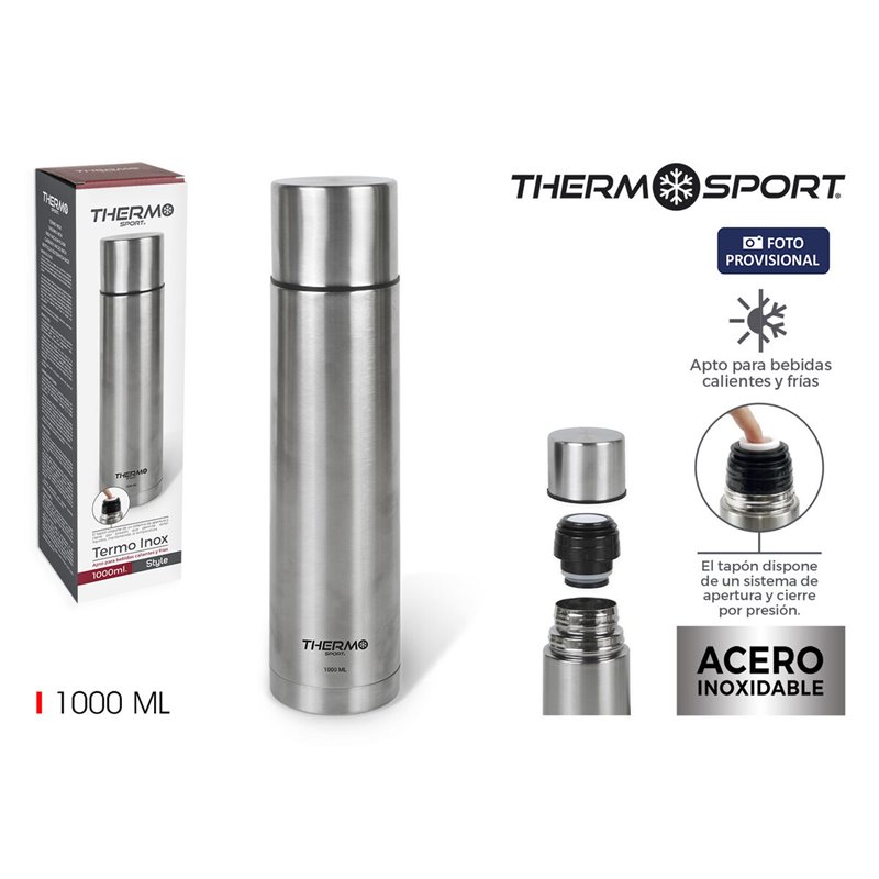 Image secondaire de Thermos de Voyage ThermoSport 1 L Multicouleur 6 Unités