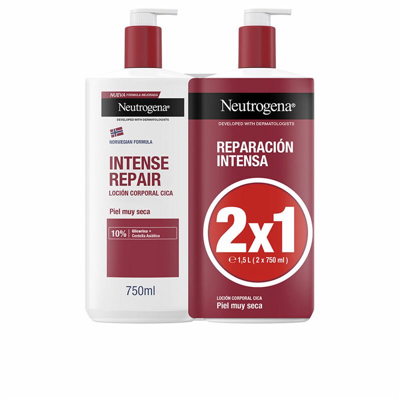 Lotion corporelle Neutrogena REPARACIÓN INTENSA 750 ml x 2