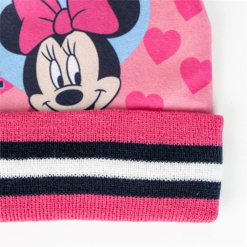 Image secondaire de Bonnet et gants Minnie Mouse Rose (Taille unique)