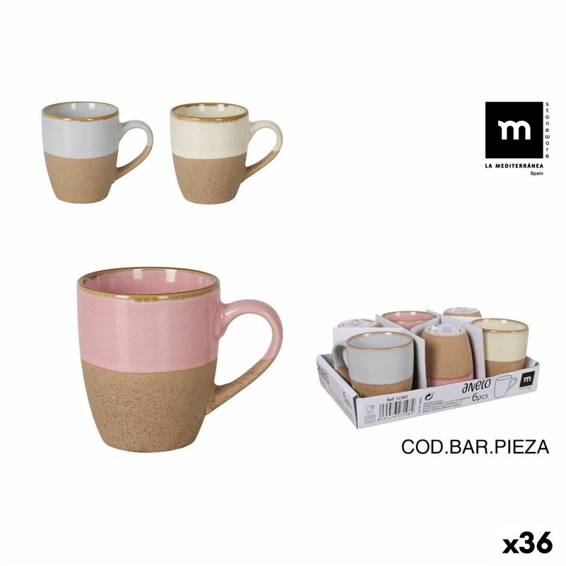 Tasse en Céramique La Mediterránea Anelo 90 ml (36 Unités)