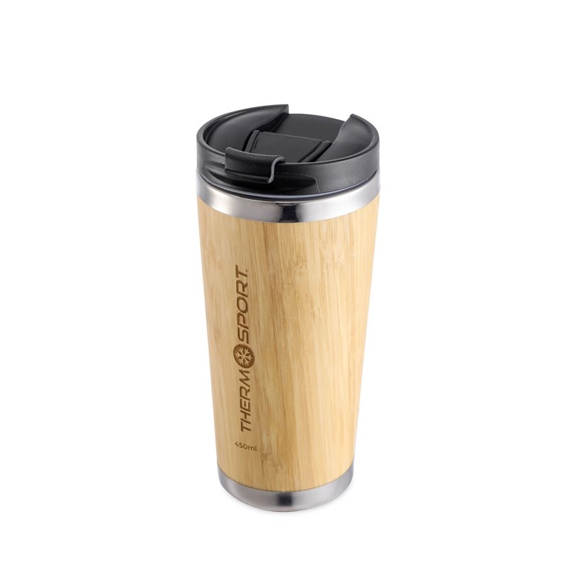 Image secondaire de Tasse Thermos avec Couvercle ThermoSport Bambou 450 ml (9 Unités)