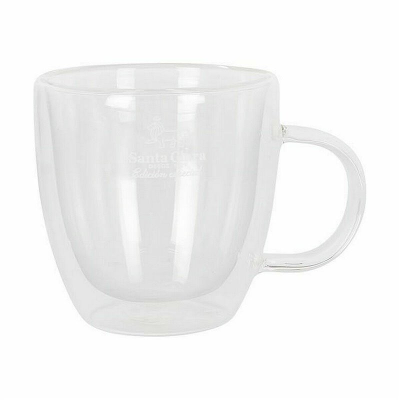 Image secondaire de Lot de tasses Santa Clara Verre Borosilicaté 150 ml Thermique 2 Unités (2 Pièces)