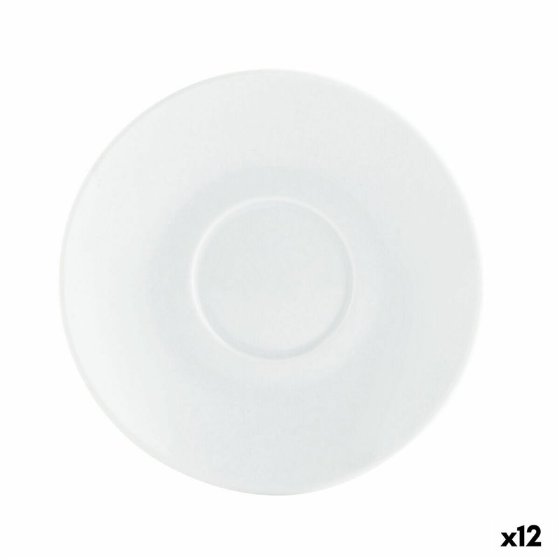 Image secondaire de Assiette Quid Basic Café Céramique Blanc (12,5 cm) (Pack 12x)