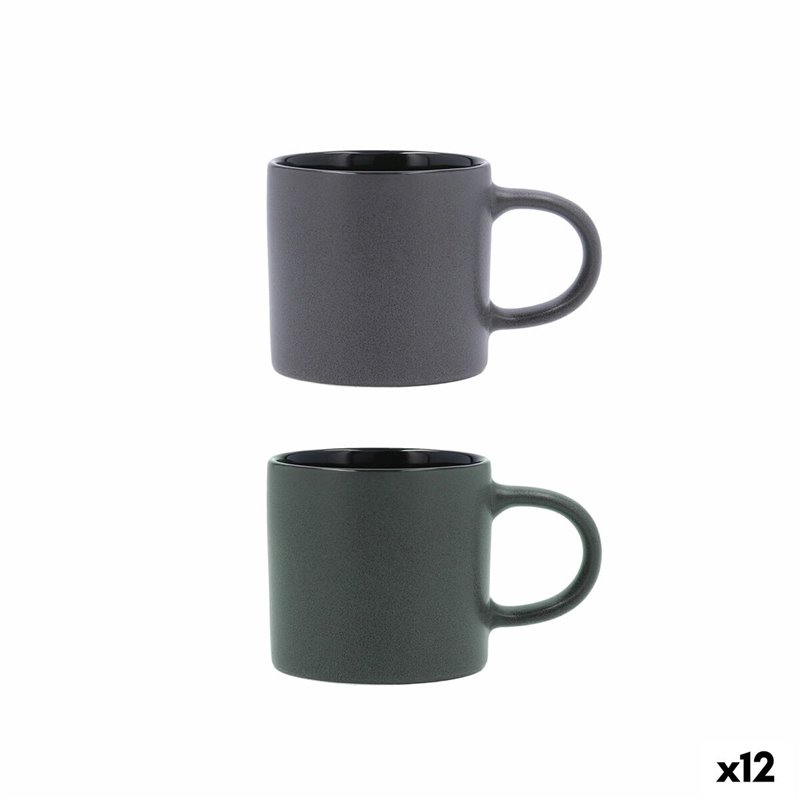 Tasse Bidasoa Dark Moon Céramique 250 ml (12 Unités)