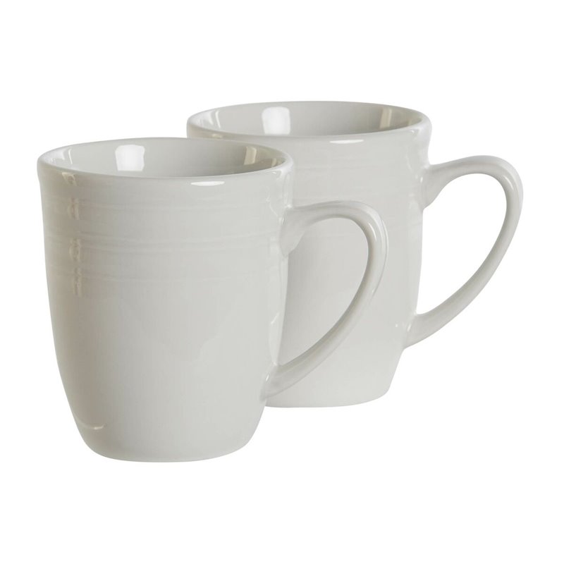 Image secondaire de Ensemble de 4 mugs DKD Home Decor Blanc Porcelaine 330 ml 12 x 10 x 9 cm