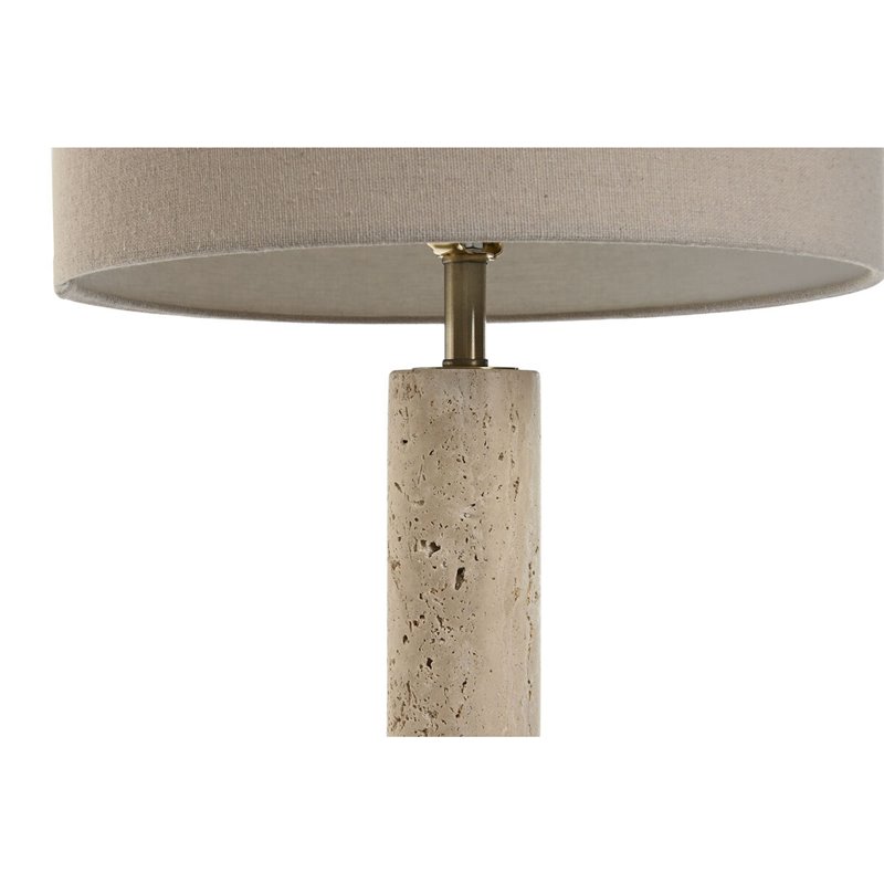 Image secondaire de Lampe de bureau Home ESPRIT Beige Lin Marbre 35 x 35 x 72 cm