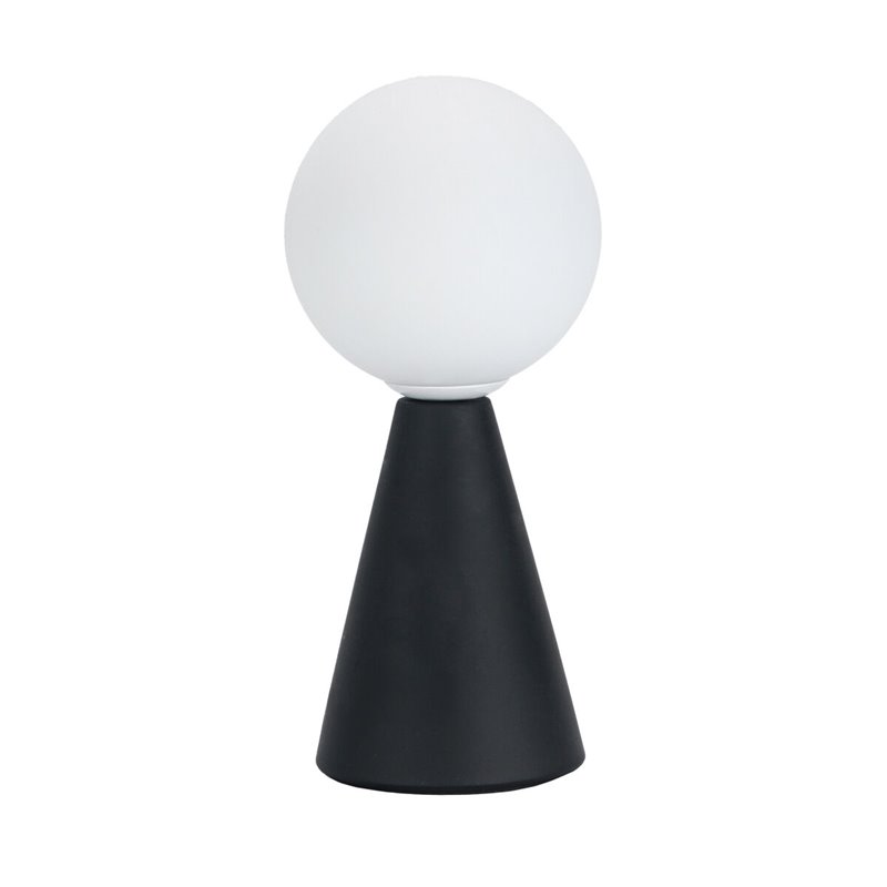 Lampe de bureau Versa Noir Céramique Verre 40 W 10 x 22,5 cm Prisme