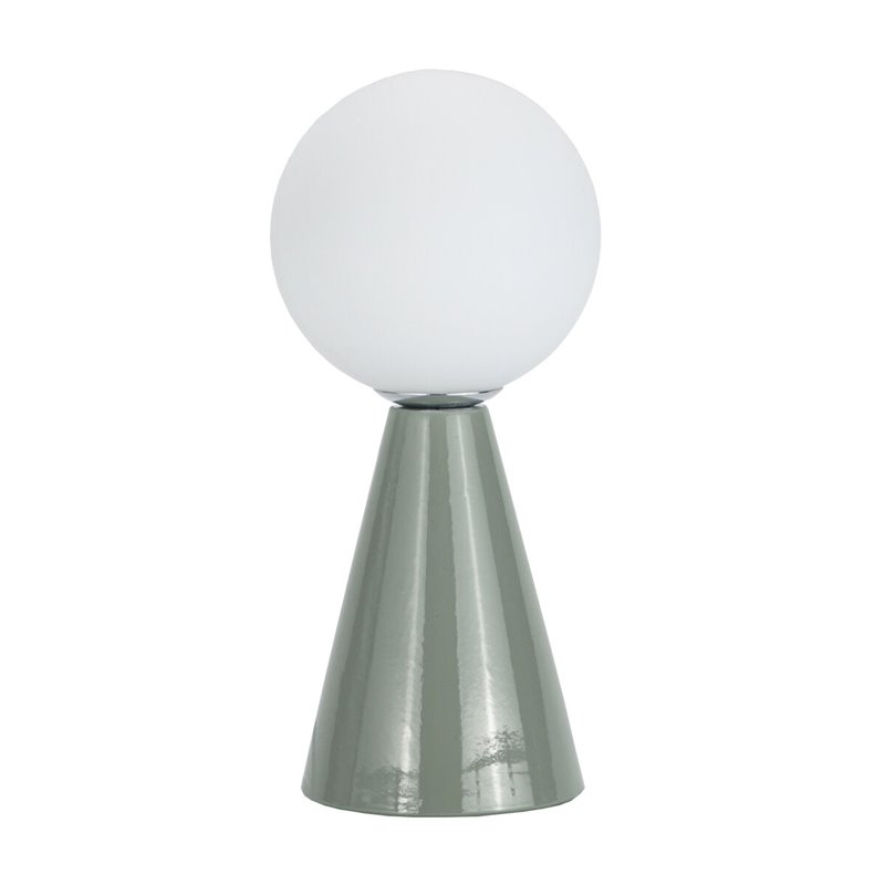 Lampe de bureau Versa Vert Céramique Verre 40 W 10 x 22,5 cm Prisme